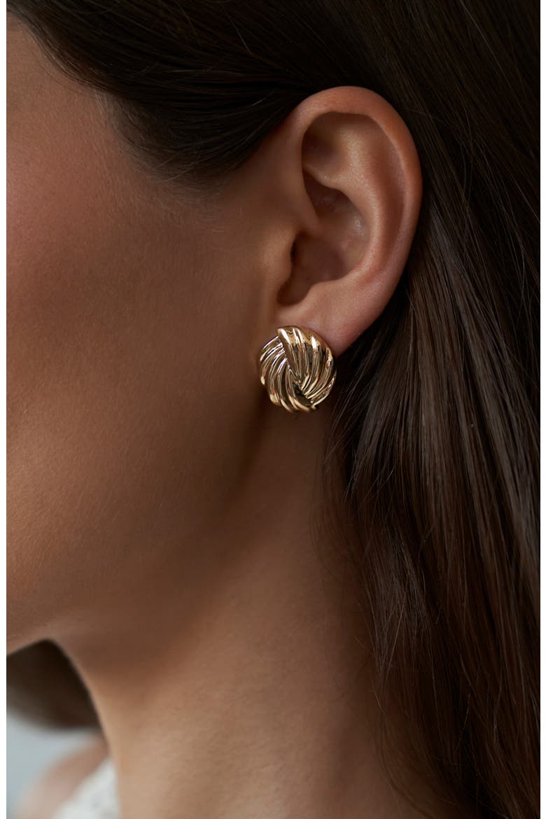 Arlo Small Stud Earrings, Alternate, color, GOLD