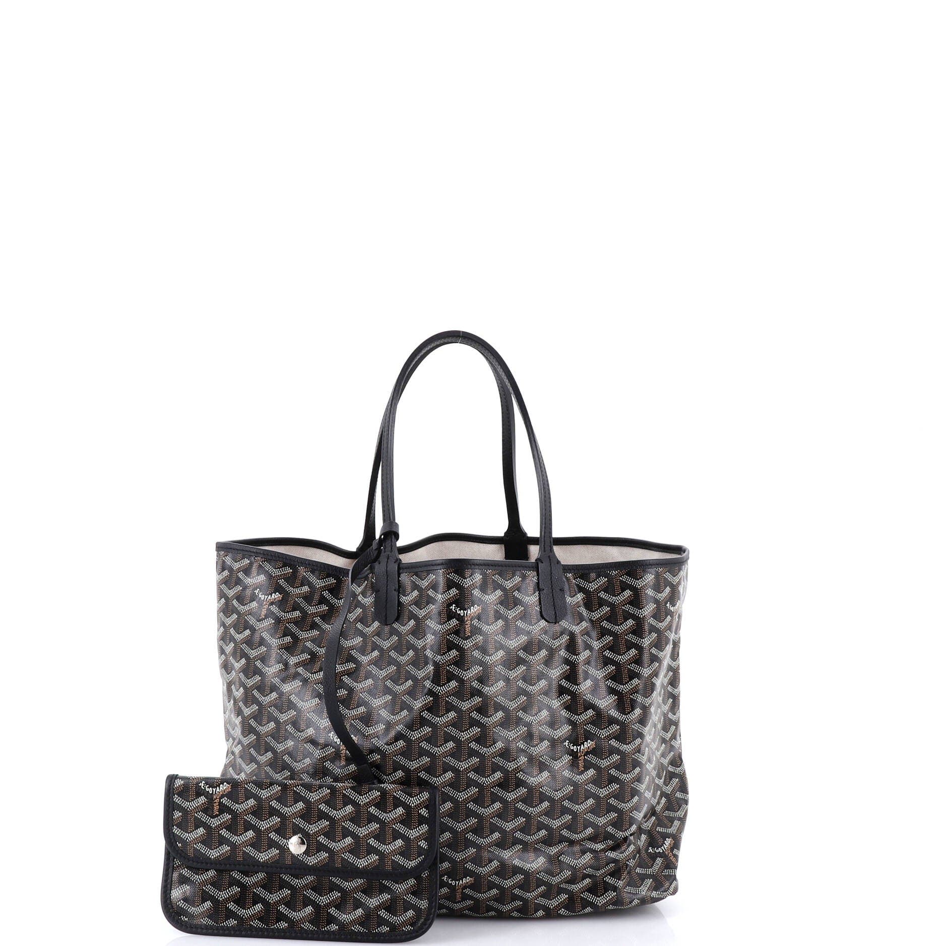 Pre-Owned Goyard Saint Louis Tote Coated Canvas PM, Alternate, color, Black