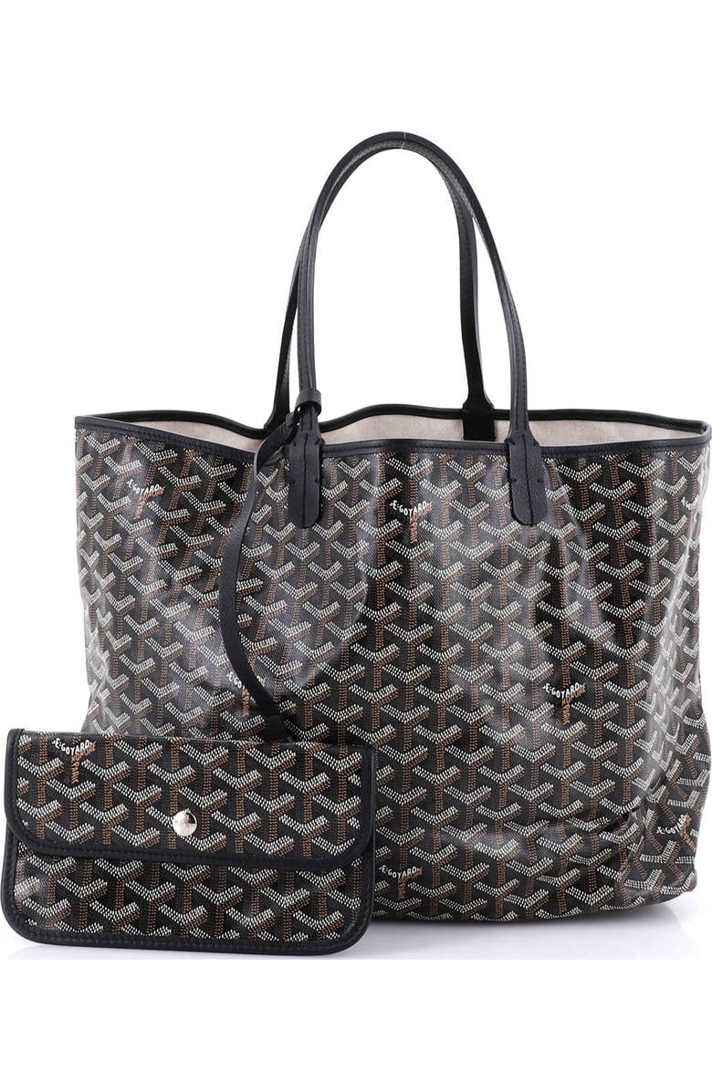 Pre-Owned Goyard Saint Louis Tote Coated Canvas PM, Alternate, color, Black