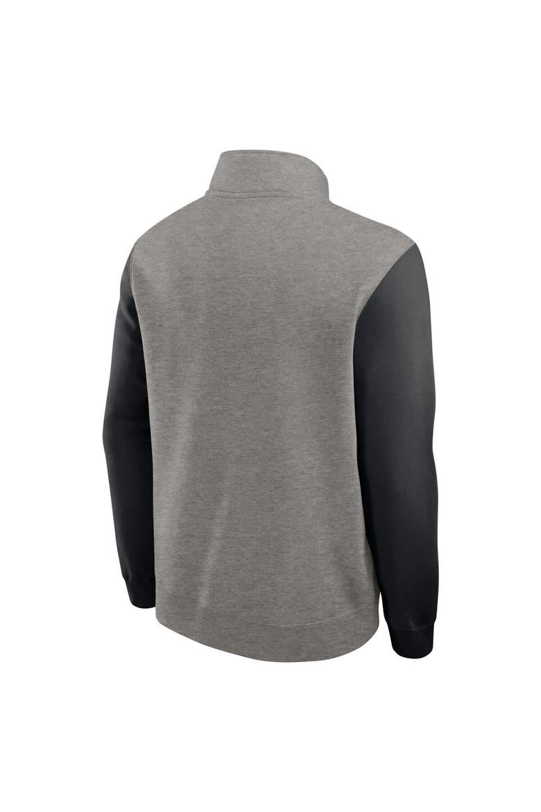 Men's Nike Heather Gray/Black Kentucky Wildcats Club Fleece Half-Zip Pullover, Alternate, color, Heather Gray