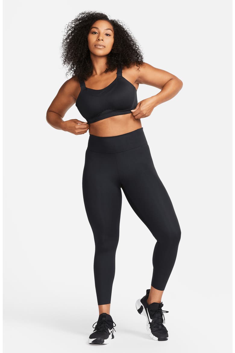 Dri-FIT Alpha Sports Bra, Alternate, color, BLACK/ DARK SMOKE GREY