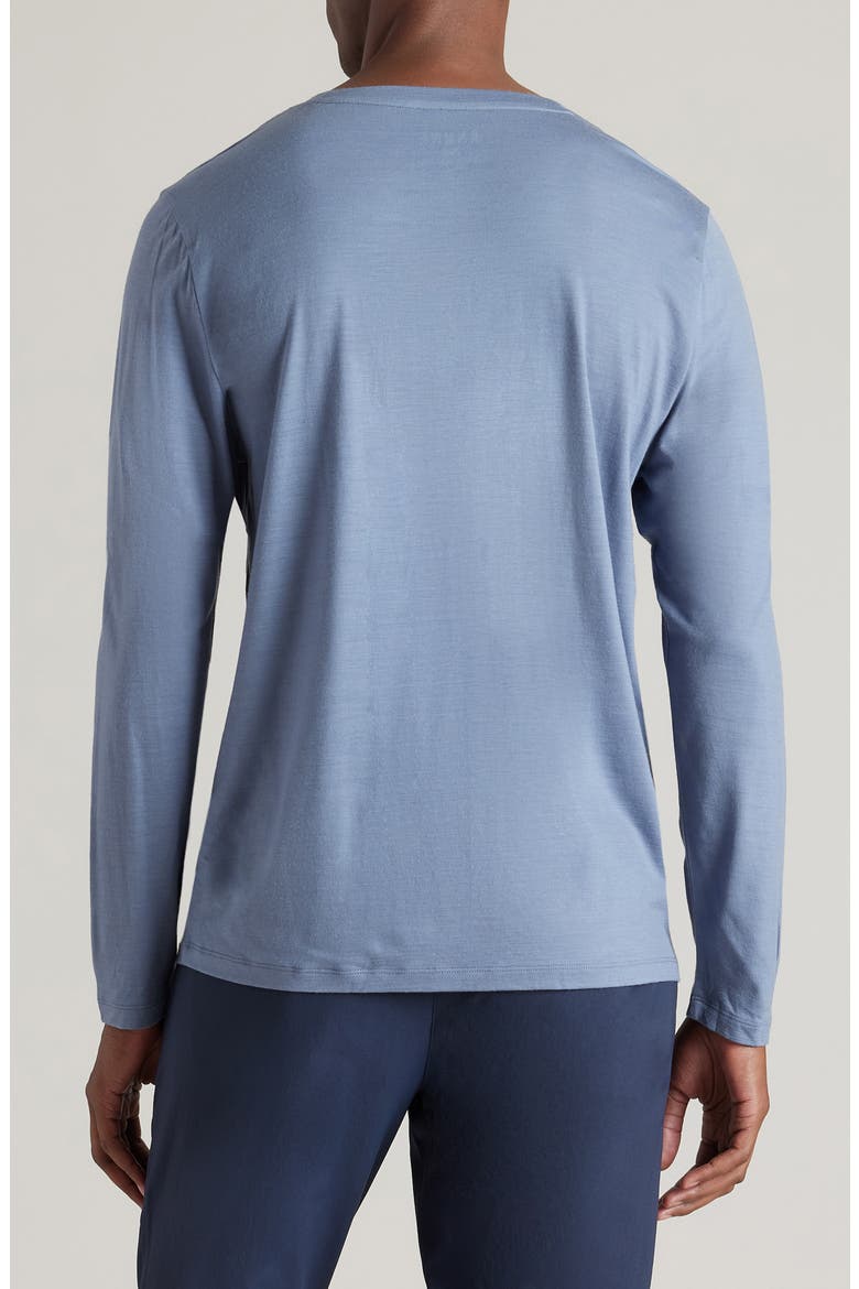 Modino Long Sleeve Wool Blend Crewneck T-Shirt, Alternate, color, FOLKSTONE GRAY