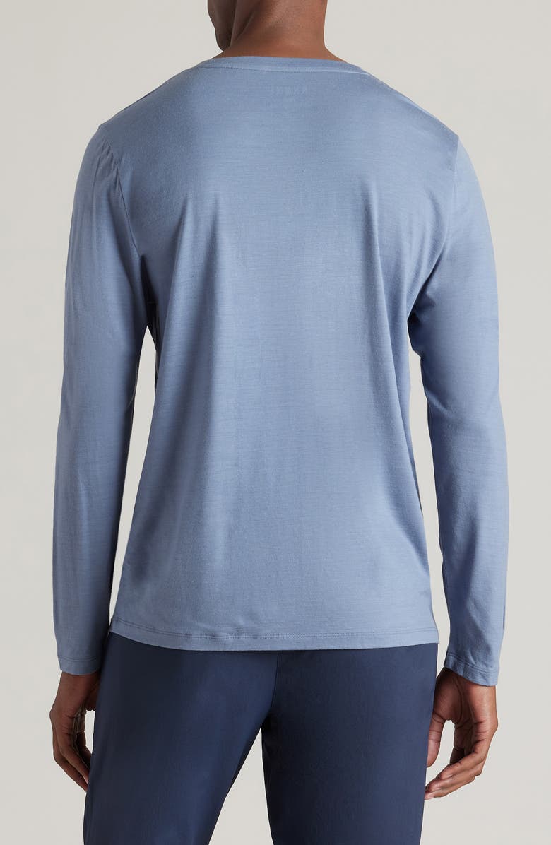 Rhone Modino Long Sleeve Wool Blend Crewneck T-Shirt, Alternate, color, Folkstone Gray