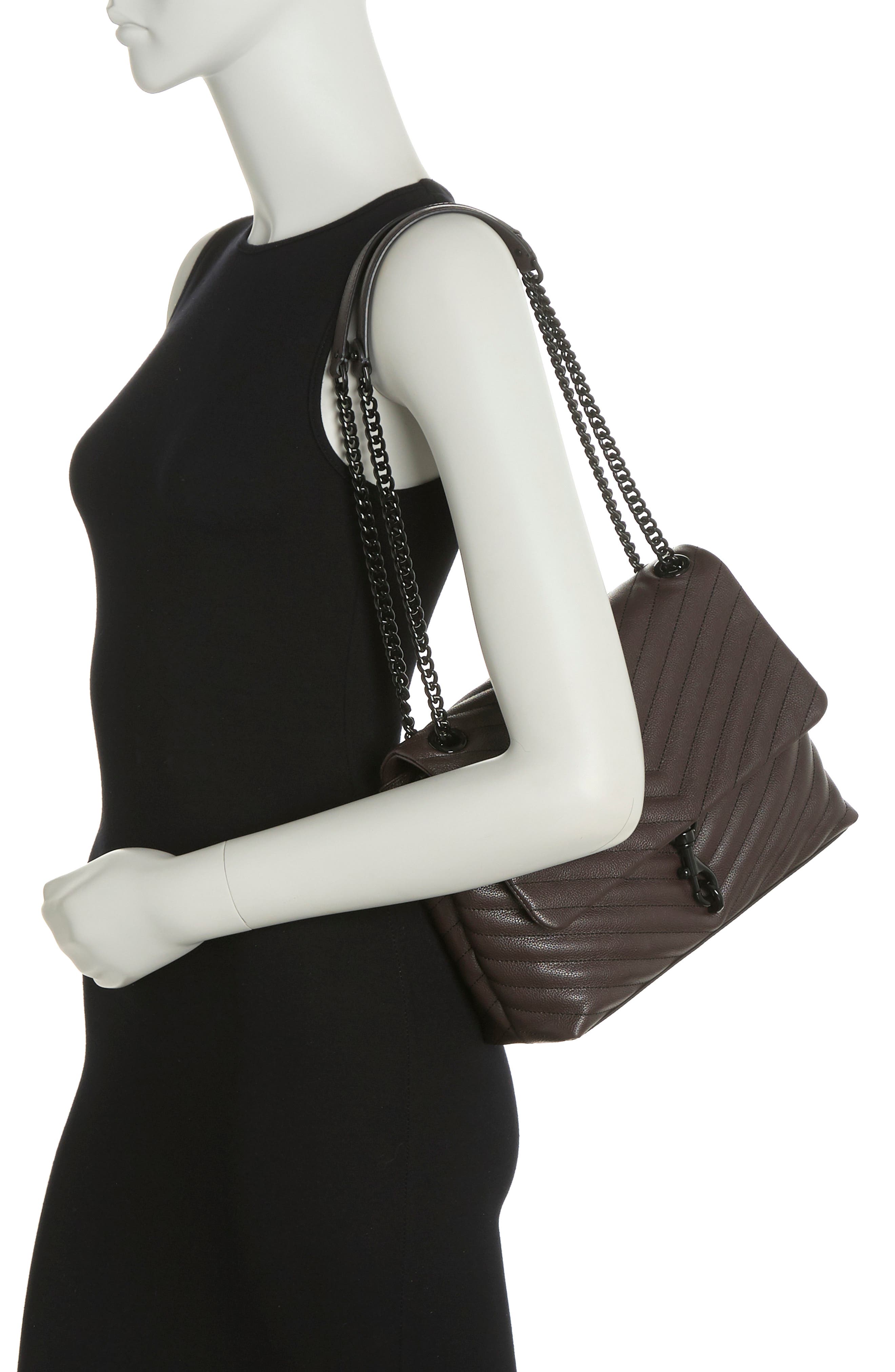 Rebecca Minkoff Edie Leather Shoulder Bag, Alternate, color, 
