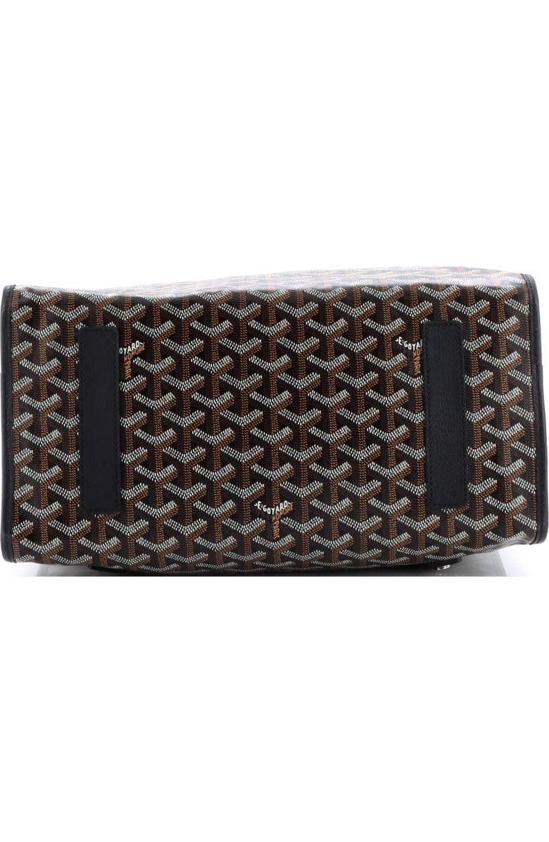 Pre-Owned Goyard Saint Leger Briefcase Backpack Coated Canvas, Alternate, color, Black