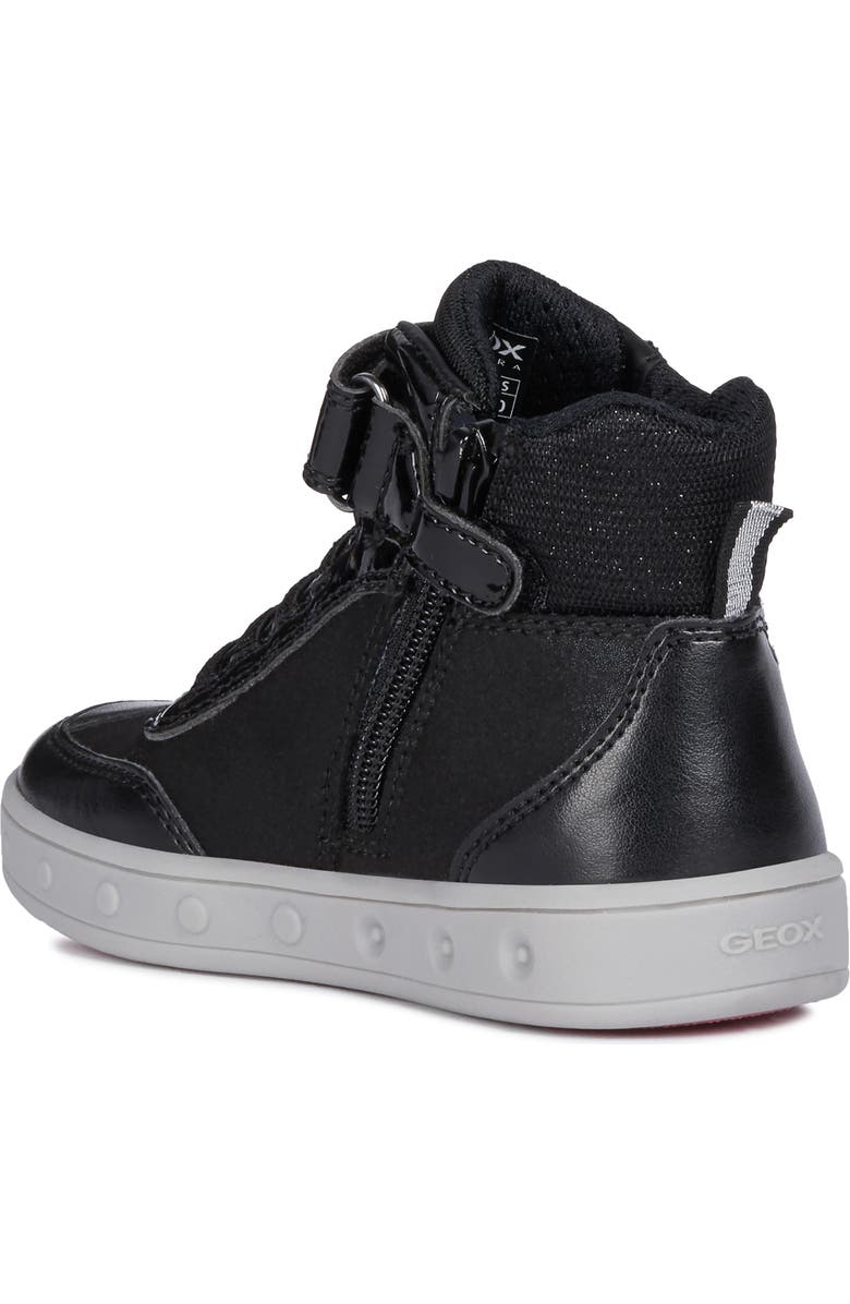 Geox Skylin Sequin Light-Up High Top Sneaker, Alternate, color,