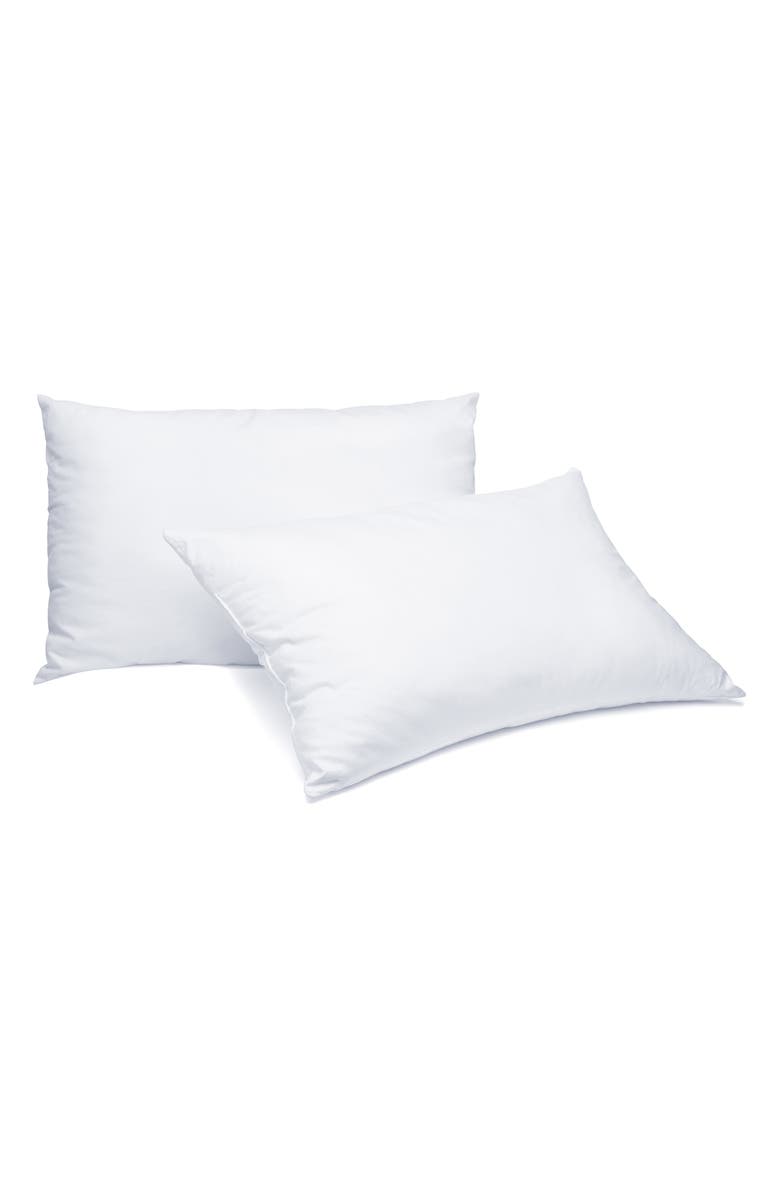 Martex Set of 2 King Pillows, Main, color, White