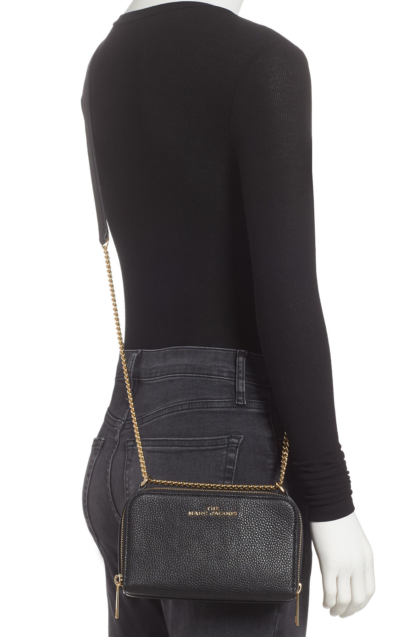 Marc Jacobs The Marc Jacobs Leather Crossbody Bag, Alternate, color, 