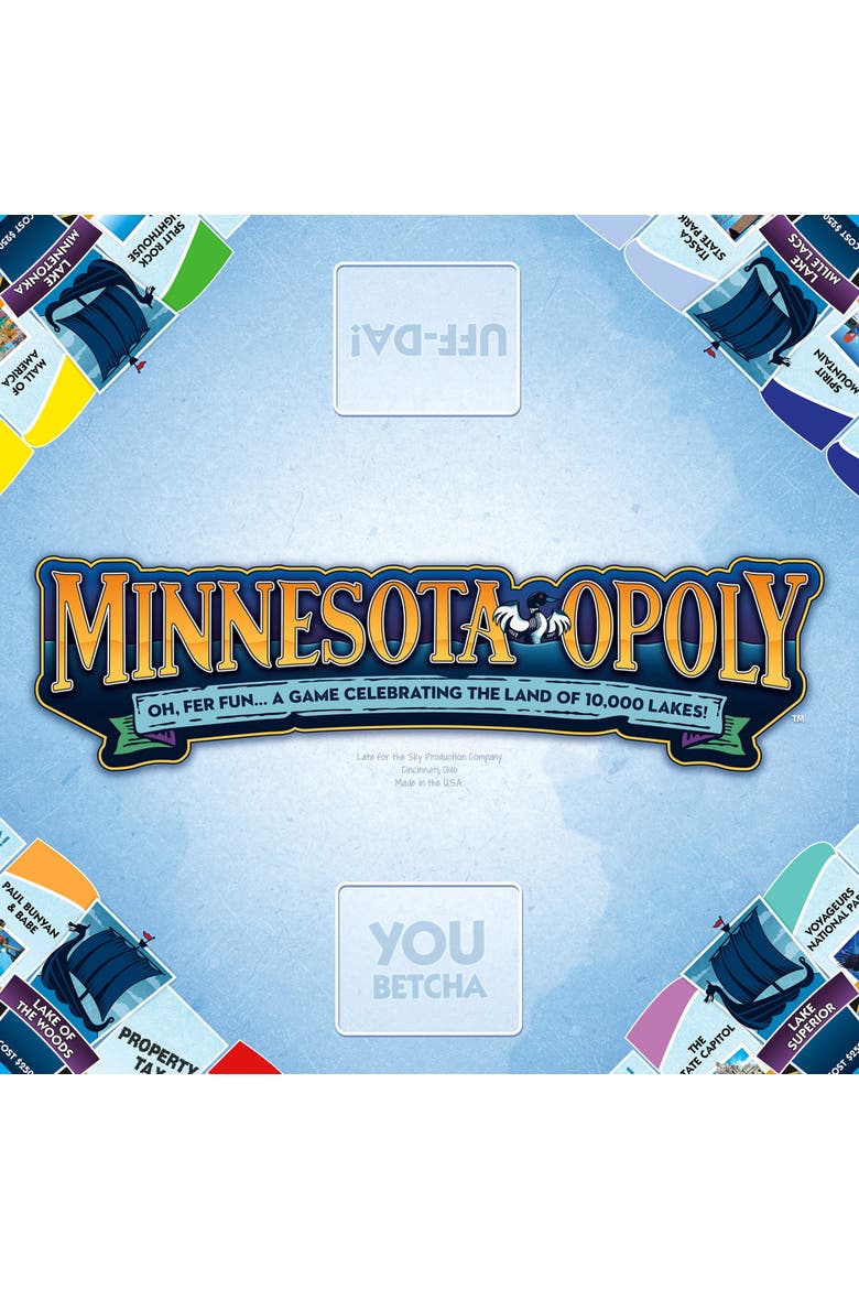 Minnesotaopoly Monopoly Board Game, Alternate, color, Multicolored