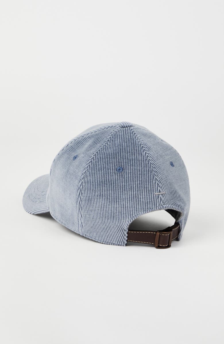Brunello Cucinelli Corduroy Baseball cap, Alternate, color, 