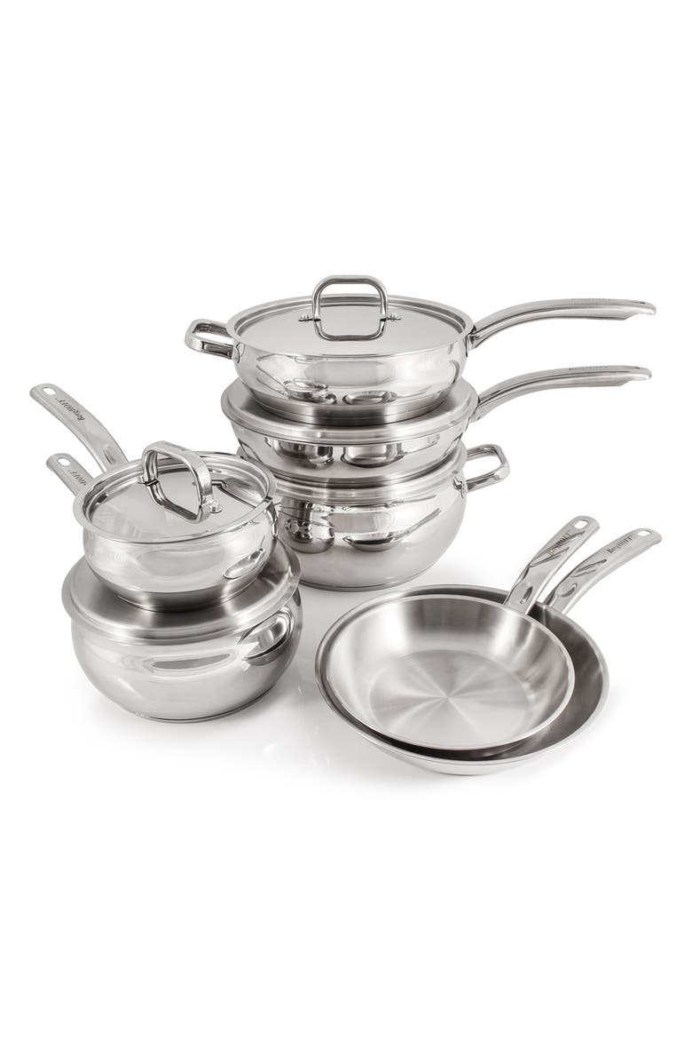BergHOFF Stainless Steel Belly 12-Piece Cookware Set, Main, color,