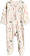 Little Planet Sea Life Print Organic Cotton Footie