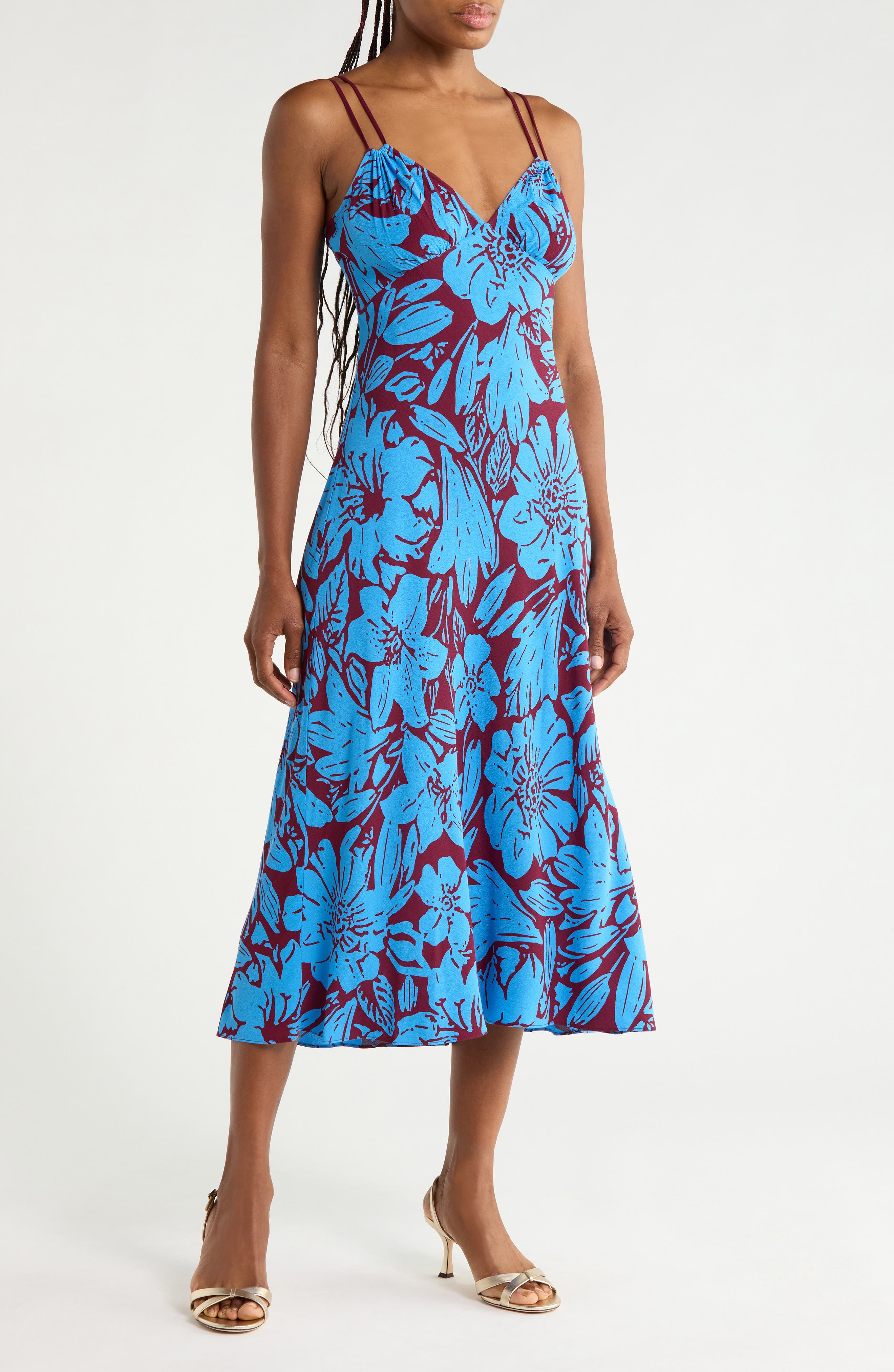 Allegra Floral Midi Dress