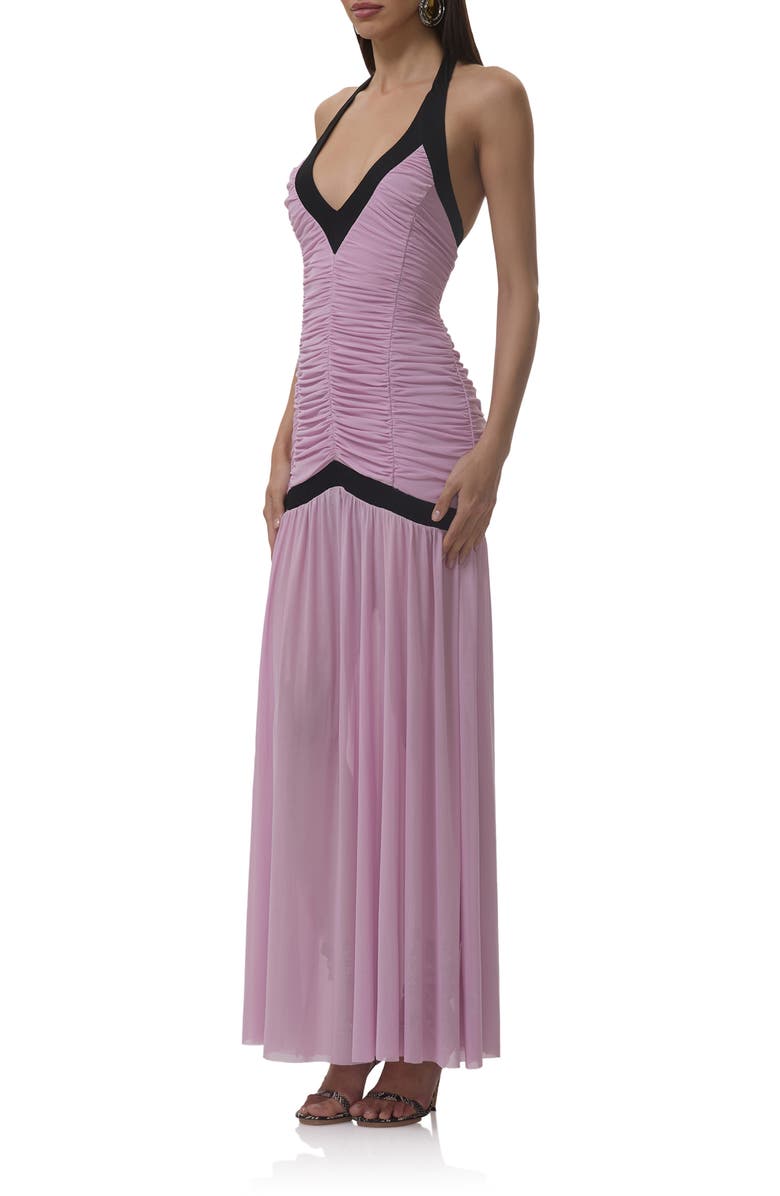 AFRM Melissa Shirred Drop Waist Dress, Alternate, color, Orchid Bouquet
