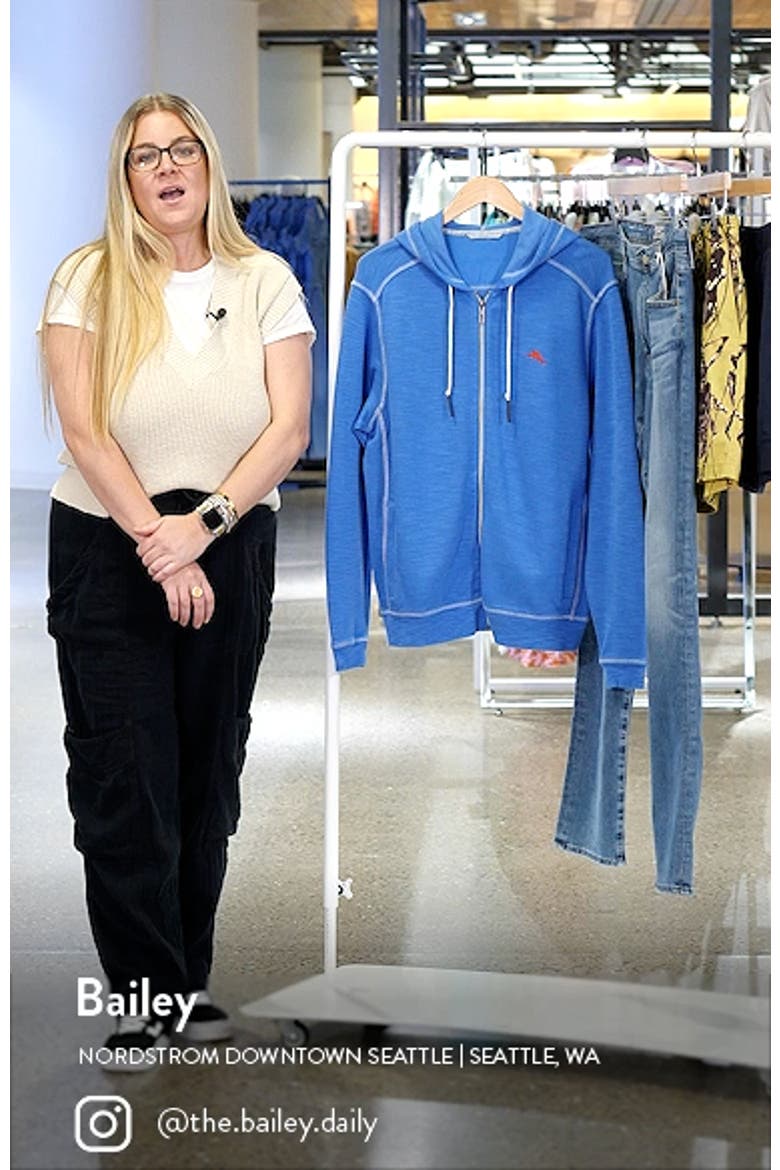 Tobago Bay Slub Zip-Up Hoodie video