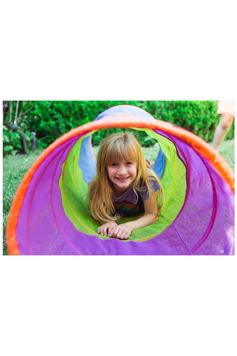 6-Foot See-Through Institutional Tunnel, Alternate, color, PURPLE GREEN BLUE