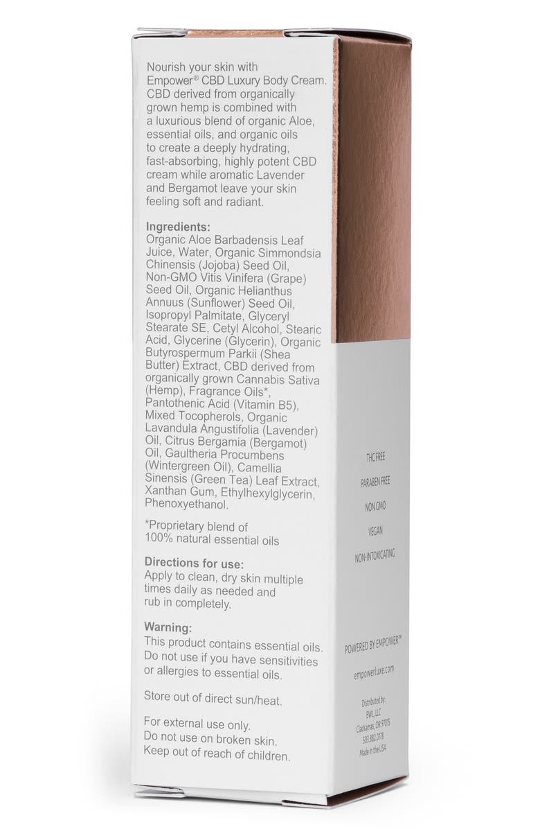 Empower Lavender CBD Luxury Body Cream, Alternate, color,