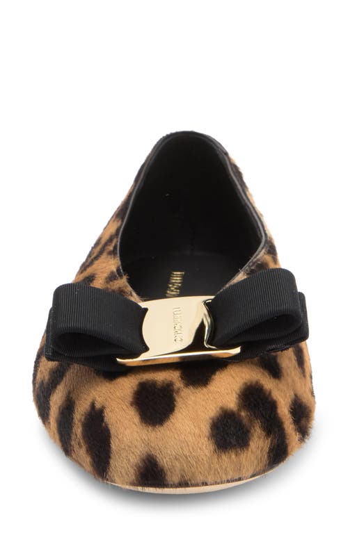 Ferragamo Vanna Genuine Calf Hair Ballet Flat
