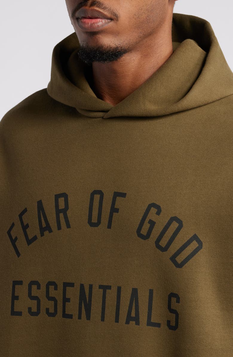 Fear of God Essentials Gender Inclusive Logo Hoodie, Alternate, color, 