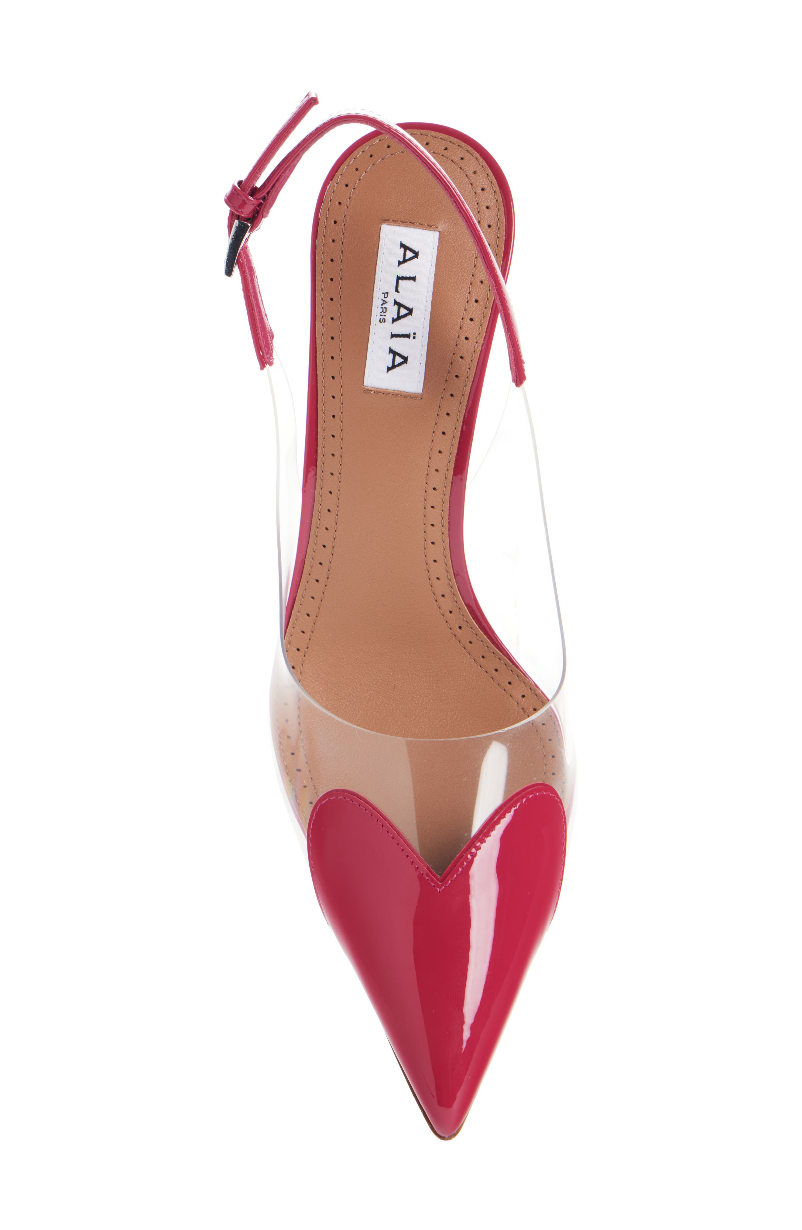 Alaïa Le Coeur Slingback Pump, Alternate, color, Framboise
