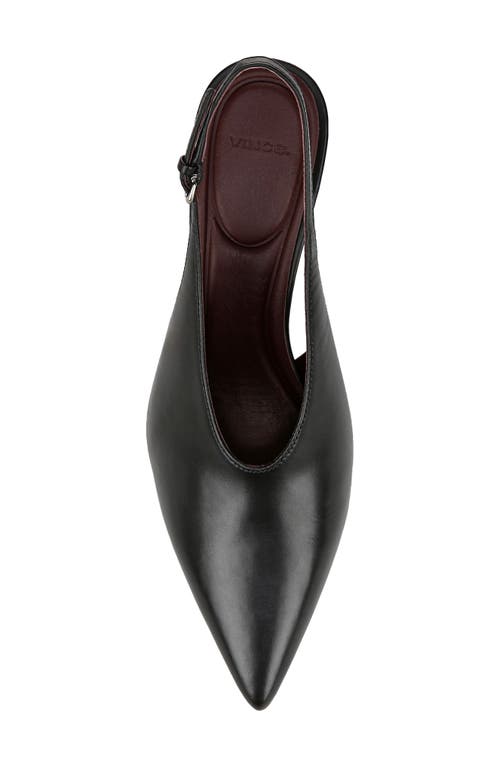 Vince Devi Slingback Pointed Toe Pump In Black