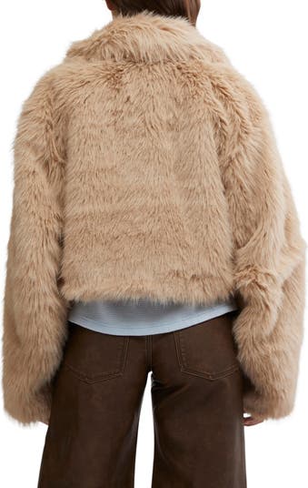 ジャケット・アウター Ami Paris faux-fur cropped jacket AMIRI CROPPED FAUX FUR JACKET – TheLuxeLend