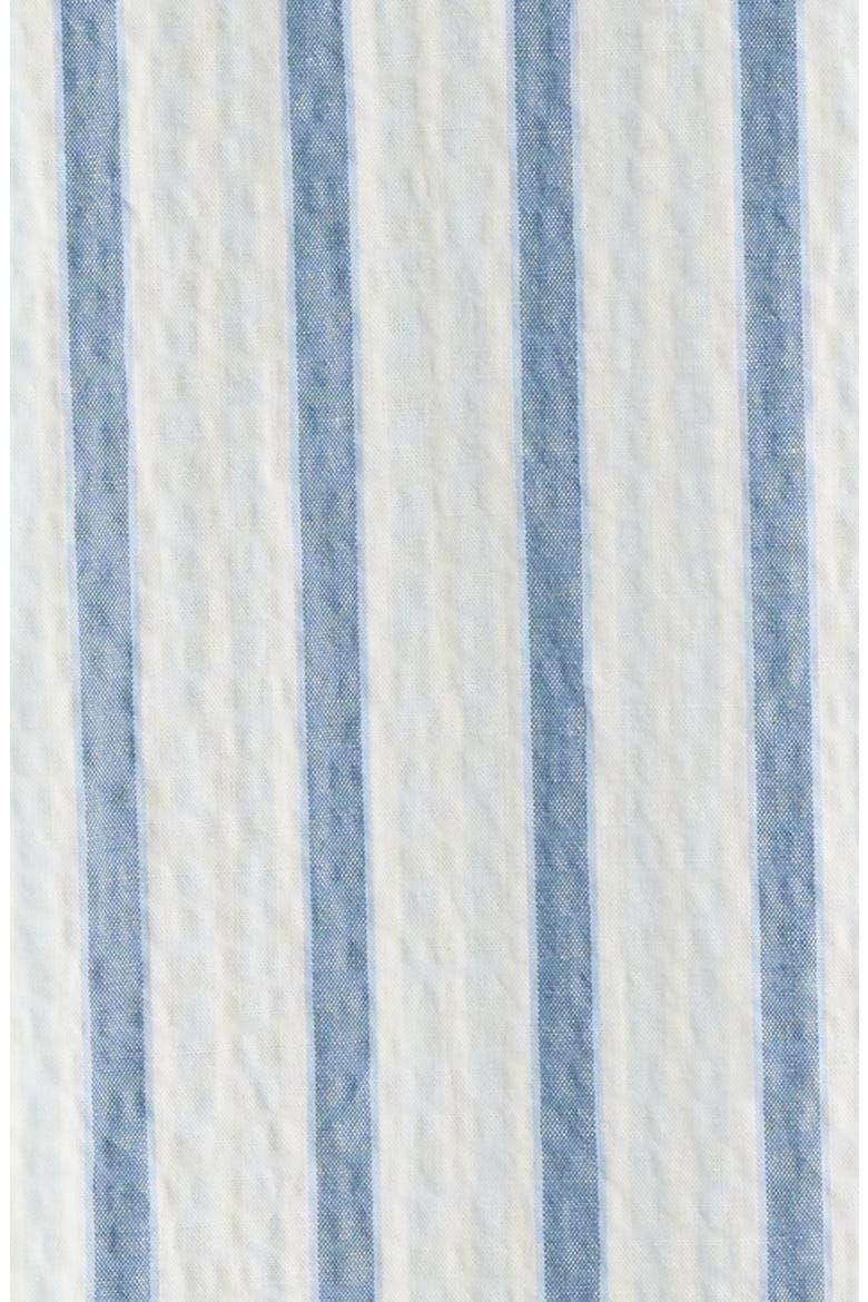 Cotton Blend Seersucker Button-Up Shirt, Alternate, color, BLUE DIAMOND TRIO STRIPE