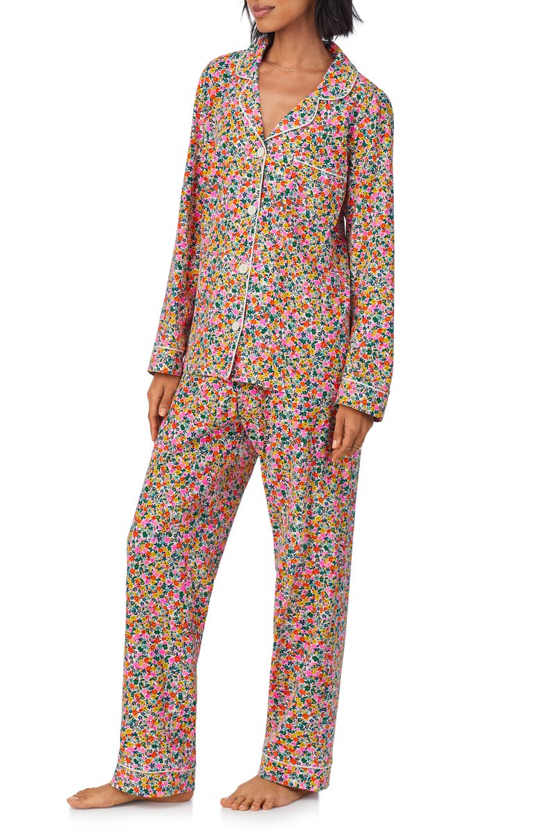 BedHead Pajamas Print Stretch Jersey Pajamas, Alternate, color, Fresh Picks