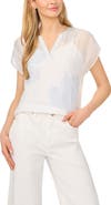 Halogen® Floral Popover Top
