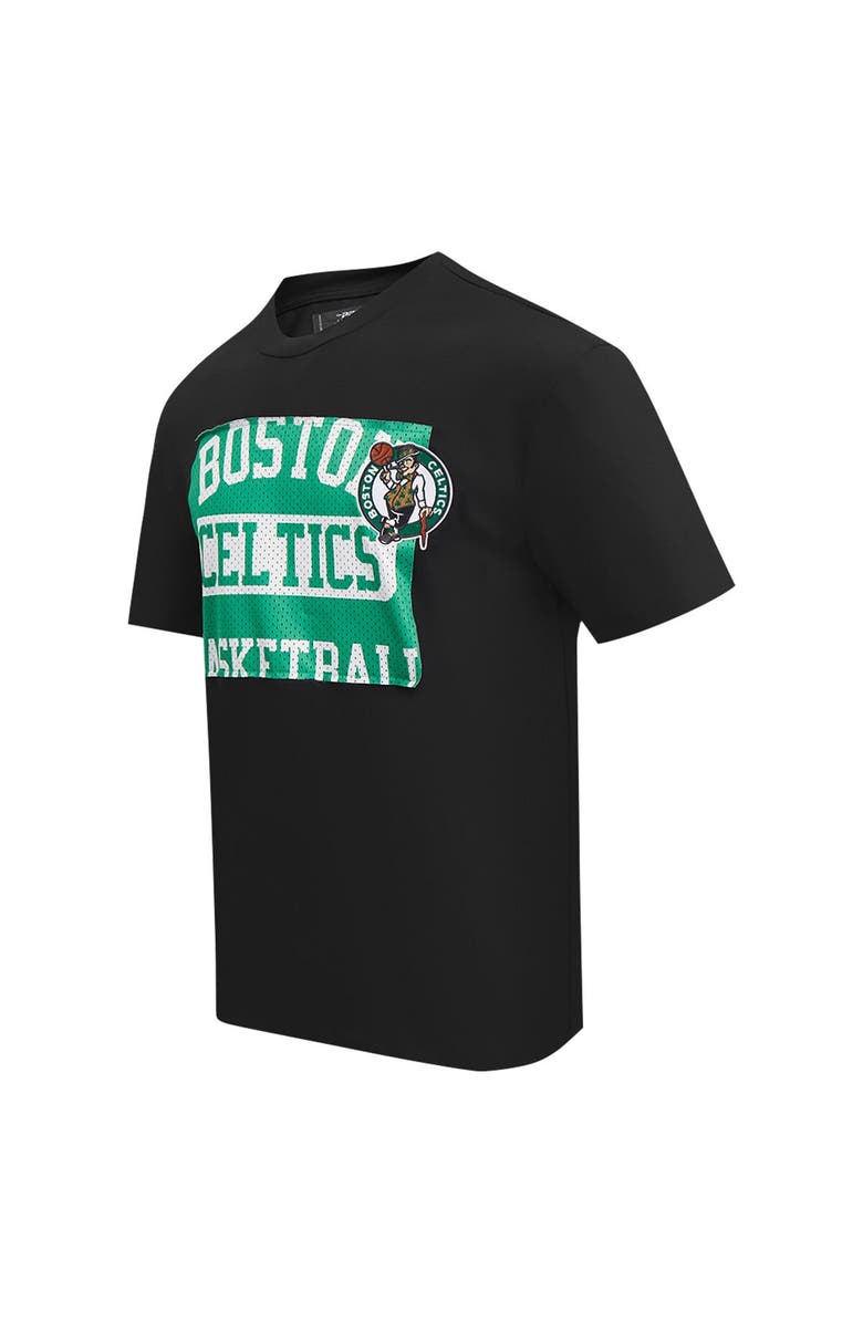 PRO STANDARD Men's Pro Standard Black Boston Celtics Made To Play Drop Shoulder T-Shirt, Alternate, color, Black