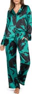 Midnight Bakery Print Satin Pajamas