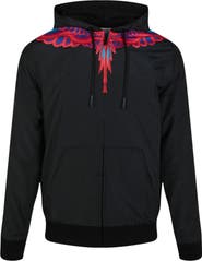 Marcelo Burlon Curves Wings Graphic Hoodie