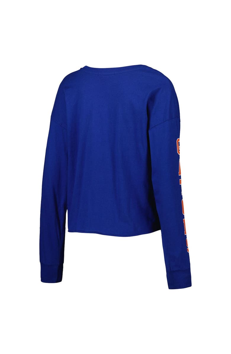 '47 Women's '47 Royal Florida Gators Parkway II Cropped Long Sleeve T-Shirt, Alternate, color,