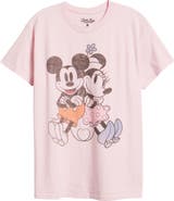 Junk Food Disney® Mickey & Minnie Cotton Graphic T-Shirt