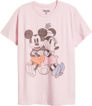 Junk Food Disney® Mickey & Minnie Cotton Graphic T-Shirt