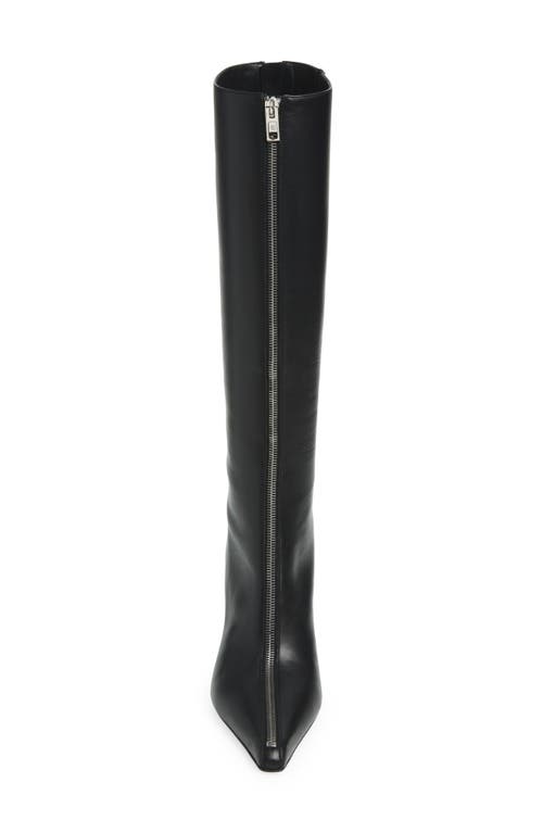 Alexander Wang Vera 85mm Knee High Zip Boots In Black