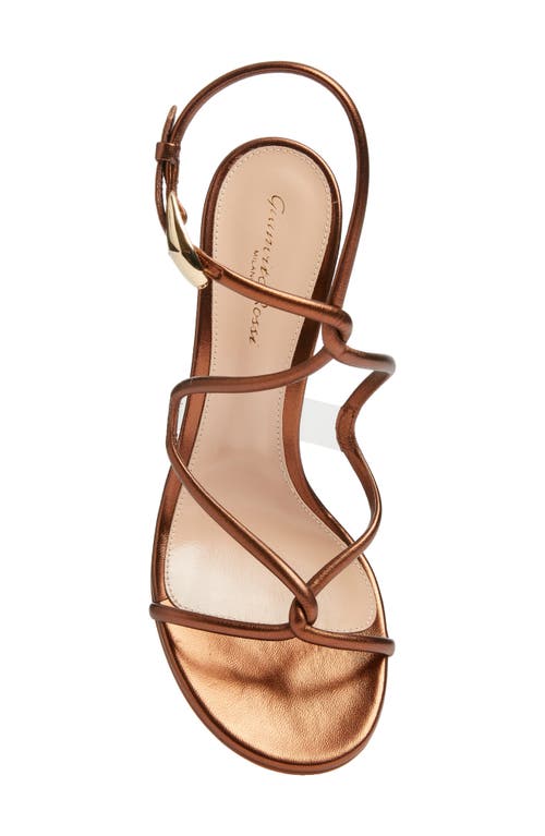 Gianvito Rossi Black Mamba 85 Sandals In Chocolate