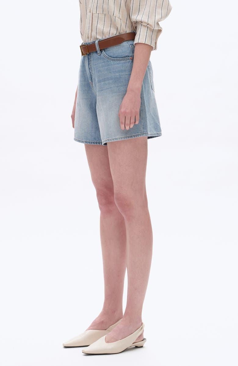 Bayeas Mid Rise Denim Shorts, Alternate, color, Light Blue