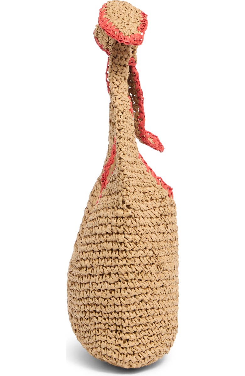 URBAN EXPRESSIONS HANDBAGS Woven Straw Knotted Strap Shoulder Bag, Alternate, color,