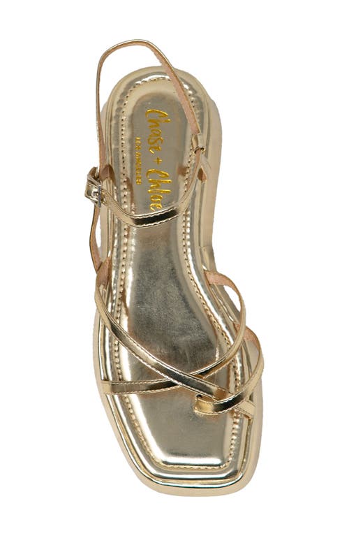 Chase & Chloe Chase And Chloe Olsen Strappy Flatform Sandal