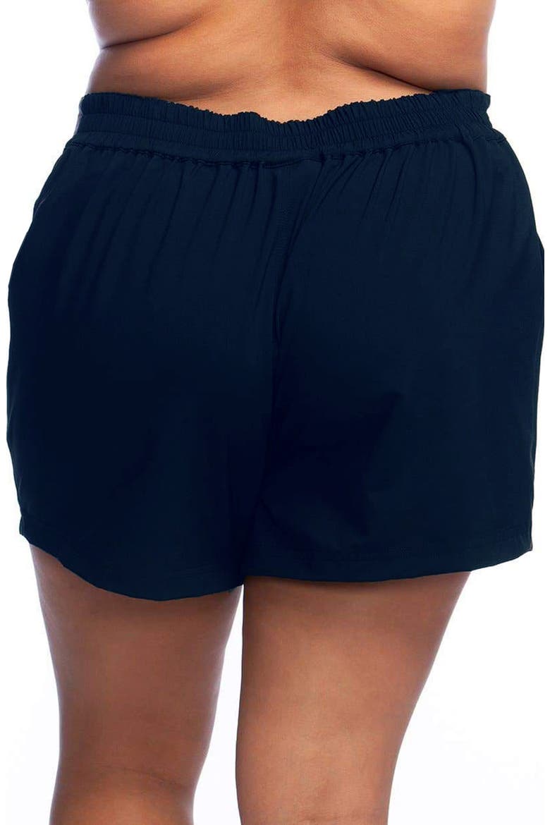 Tie Waist Board Shorts, Alternate, color, INDIGO