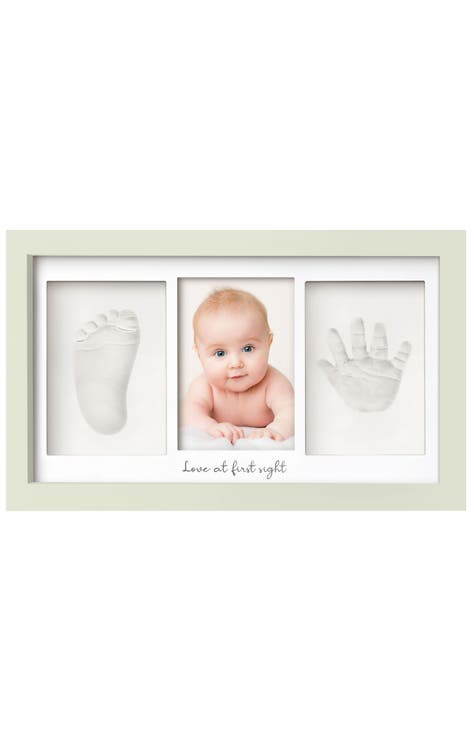 Baby Handprint & Footprint Keepsake Duo Frame