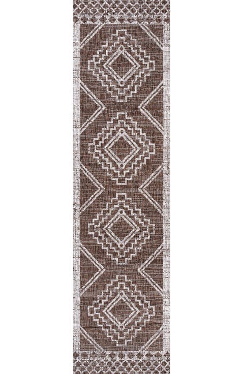 Marokko Diamond  Medallion Indoor/Outdoor Area Rug