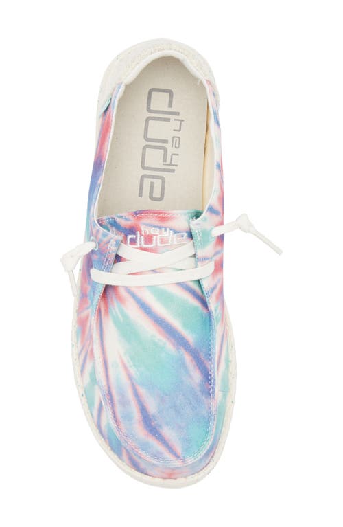 Hey Dude Wendy Tie Dye Slip-on Moc Toe Shoe In Candy Tie Dye