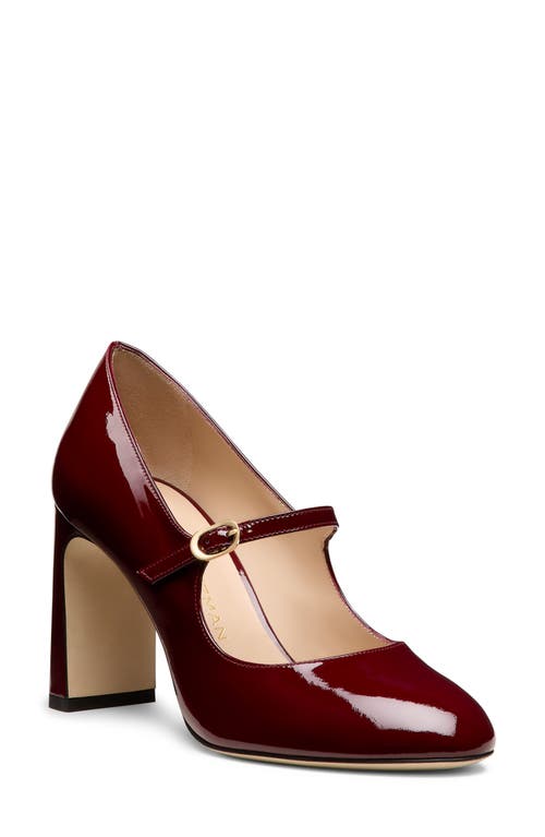Stuart Weitzman Babette Mary Jane 85 Pump In Burgundy
