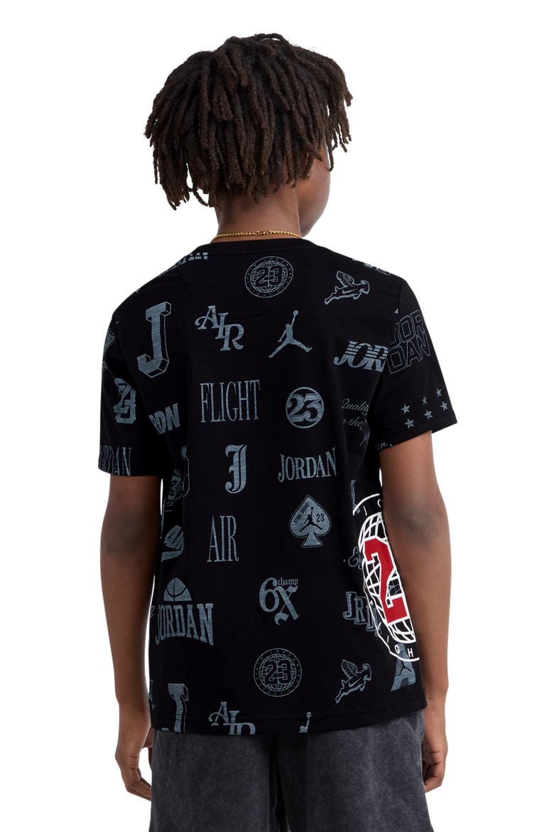 Kids' Rookie Season Short Sleeve T-Shirt, Alternate, color, BLACK