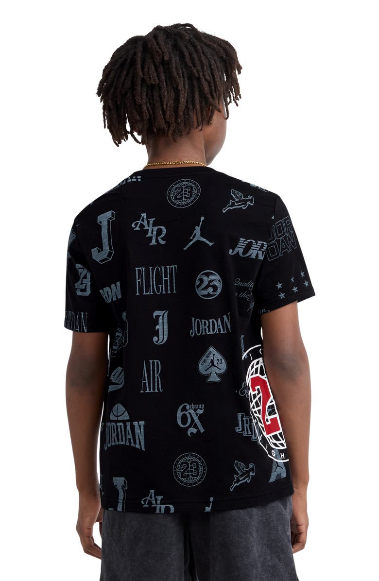 Jordan Kids' Rookie Season Short Sleeve T-Shirt, Alternate, color, Black