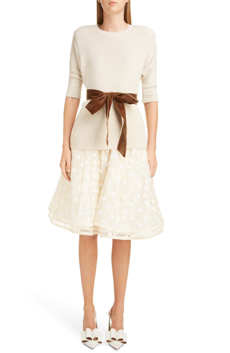 Runway Marc Jacobs Polka Dot A-Line Skirt, Alternate, color,