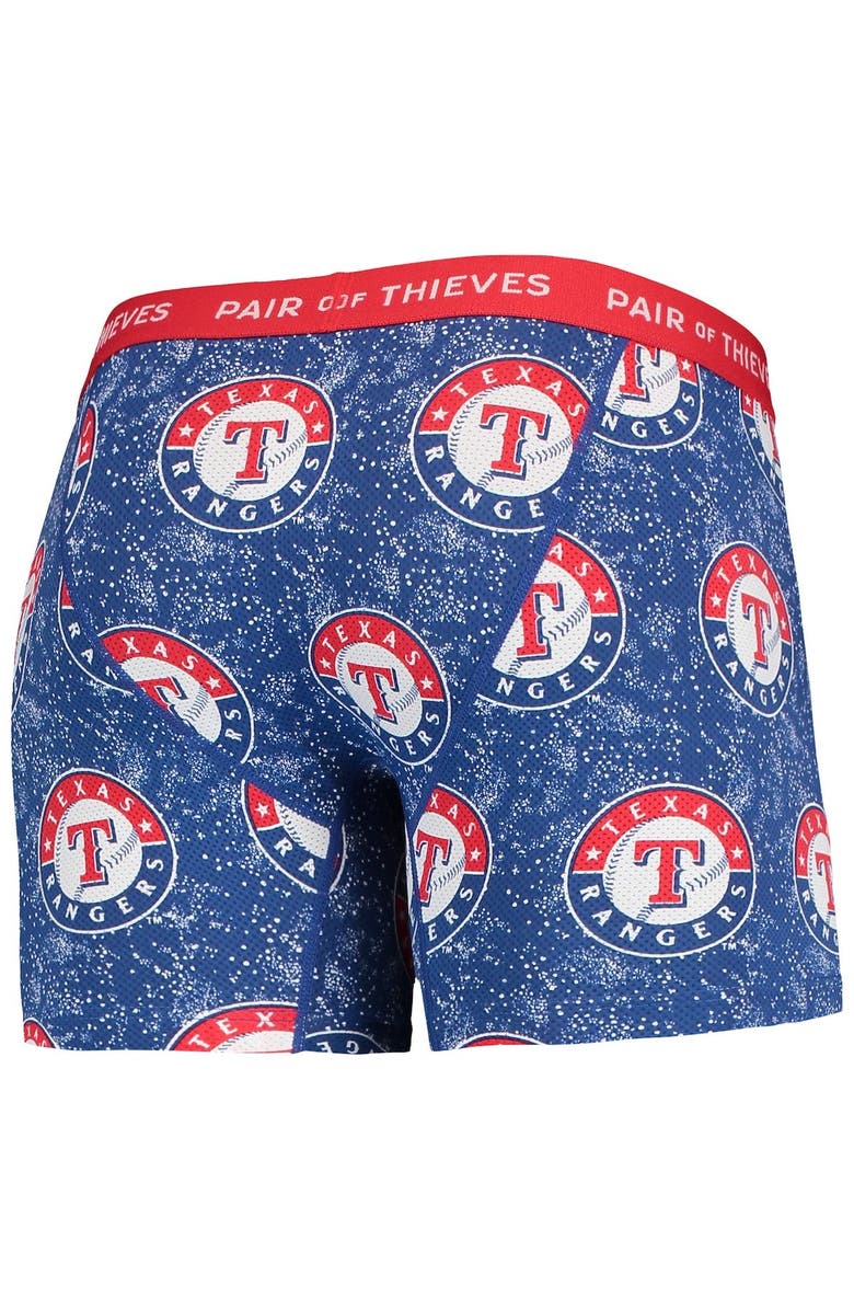 Pair of Thieves Men's Pair of Thieves Royal/Black Texas Rangers Super Fit 2-Pack Boxer Briefs Set, Alternate, color, Royal