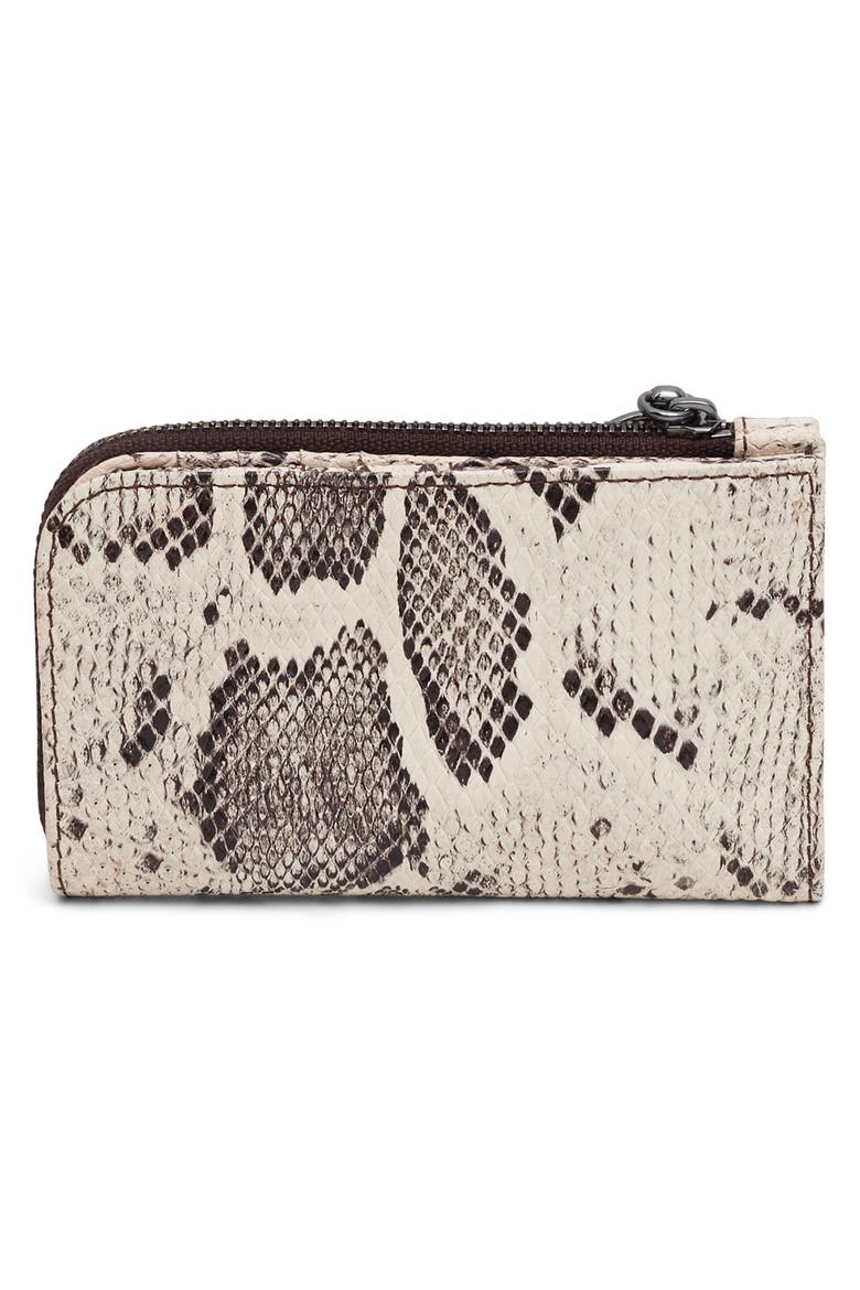 Moxy Snake Embossed Leather Slim Wallet, Alternate, color, CLAY SNAKE